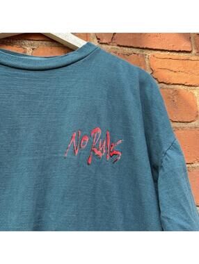 Vintage no rules face your fears t shirt 90s/00s L